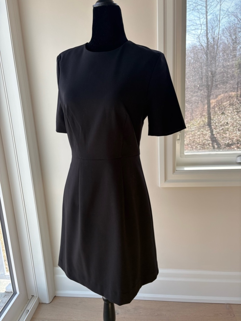Classic Black Short Sleeve Women's Dress